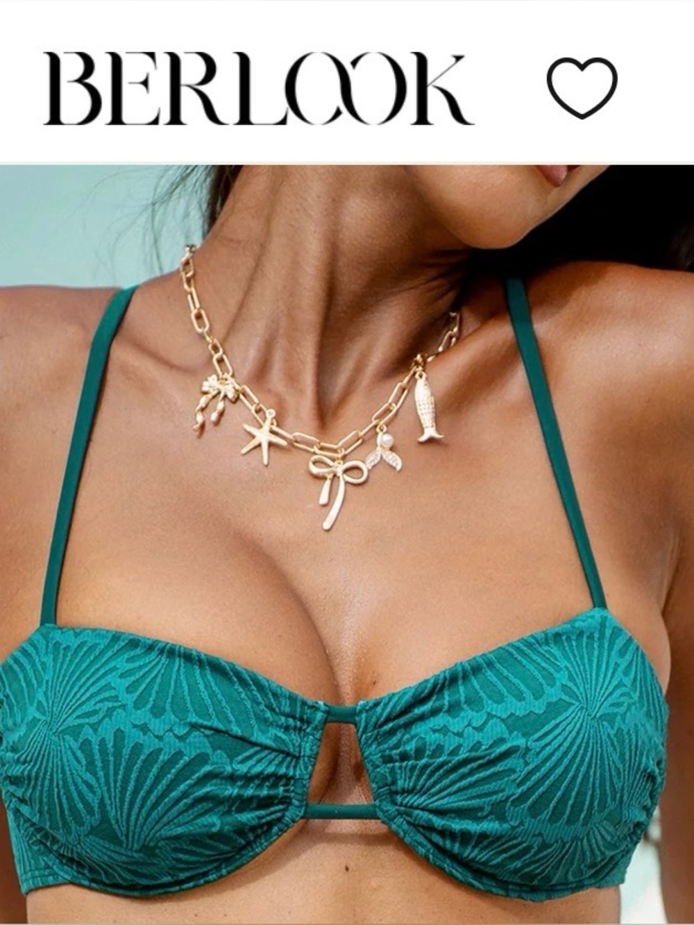 Women’s Berlook Teal Bikini Top